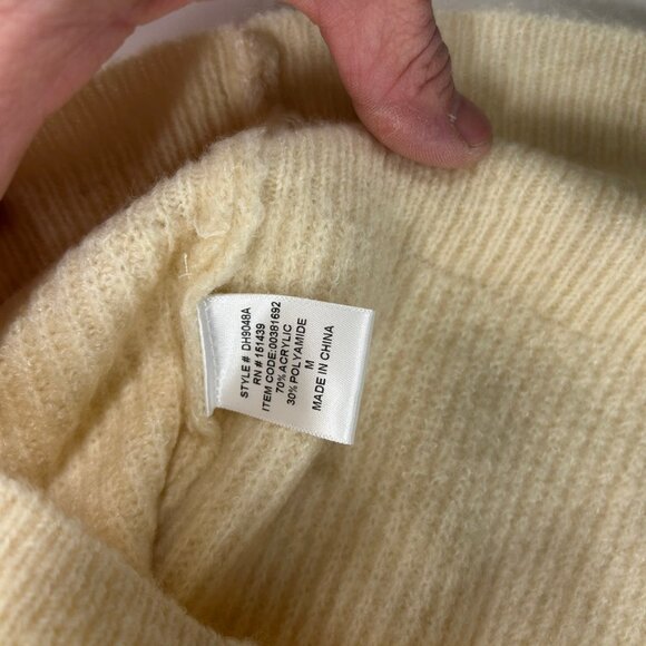0390Forever 21 Cream Turtleneck Sweater | Cozy Knit Pullover | Women’s Medium - Picture 6 of 8